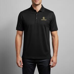 Elevate Leupold Optics Staff Polo Black Lightweight Mens Size Medium Workwear